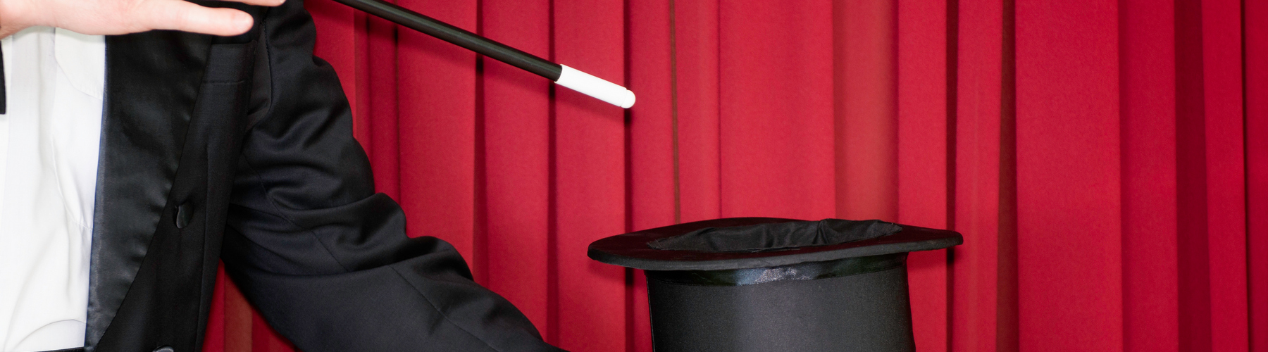 Magician and his black hat